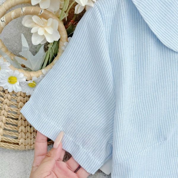 Áo Xô Linen Thiết Kế TuTu Store Phù Hợp Đi Làm Dành Cho Nữ - Mã A588