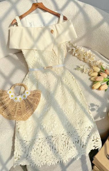 Đầm Ren Cotton Thiết Kế TuTu Store Phù Hợp Đi Chơi Dành Cho Nữ - Mã D1271