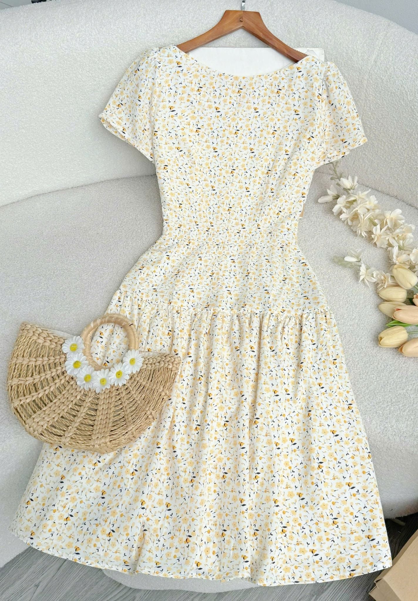 Đầm Lụa Nhật Thiết Kế TuTu Store Phù Hợp Đi Làm Dành Cho Nữ - Mã D1272