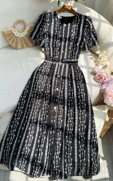 Đầm Xô Cotton Thiết Kế TuTu Store Phù Hợp Đi Chơi Dành Cho Nữ - Mã D1277