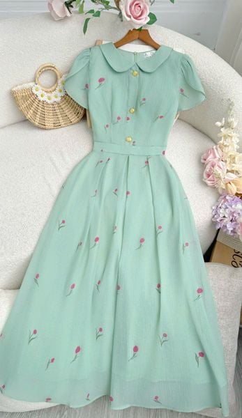 Đầm Tơ Nén Thiết Kế TuTu Store Phù Hợp Đi Chơi Dành Cho Nữ - Mã D1289