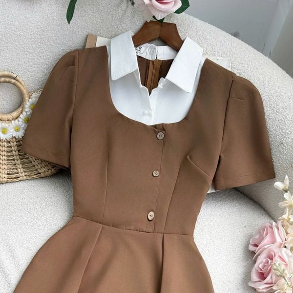 Đầm Cotton Mịn Thiết Kế TuTu Store Phù Hợp Đi Làm Dành Cho Nữ - Mã D1285