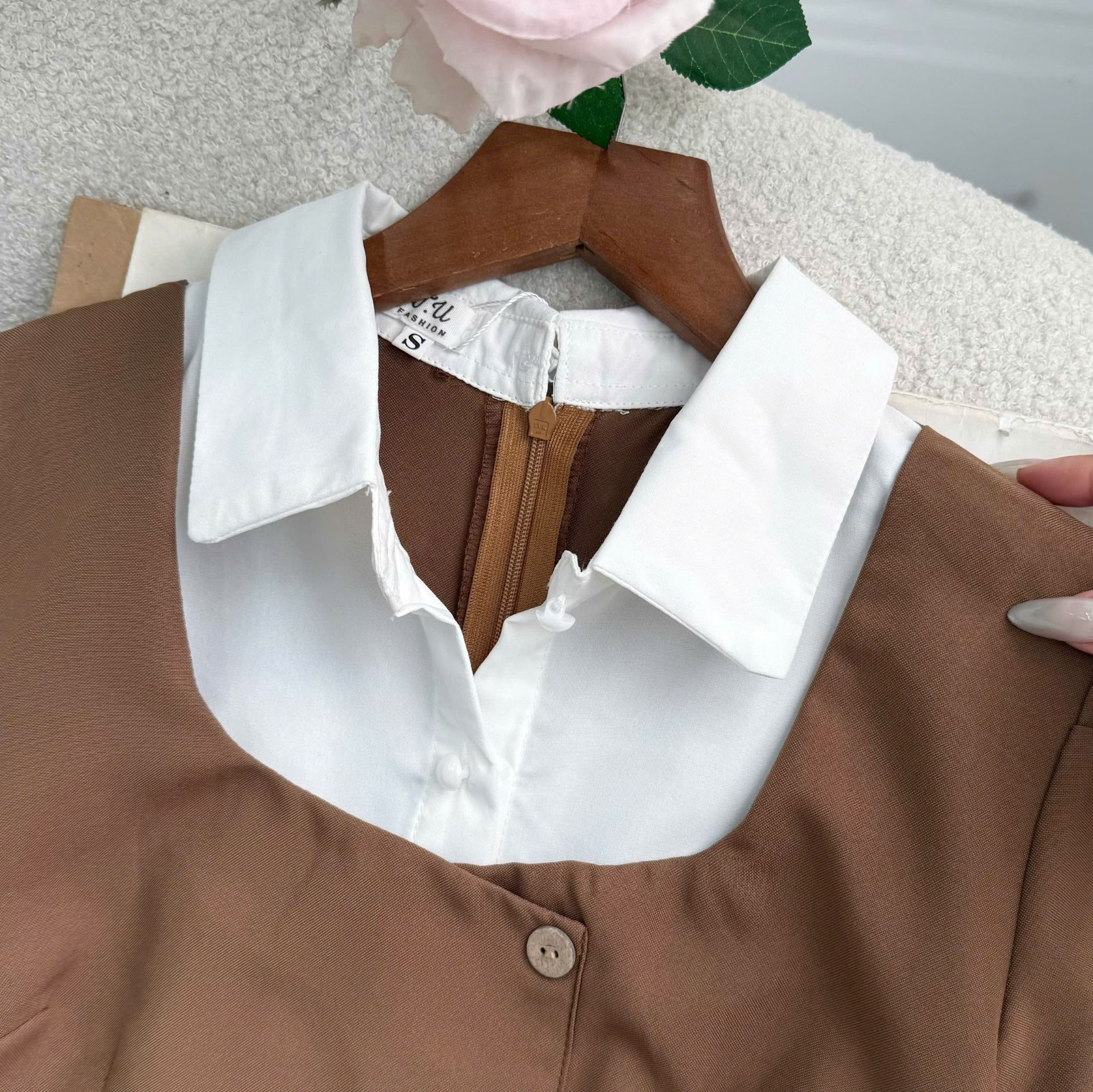 Đầm Cotton Mịn Thiết Kế TuTu Store Phù Hợp Đi Làm Dành Cho Nữ - Mã D1285