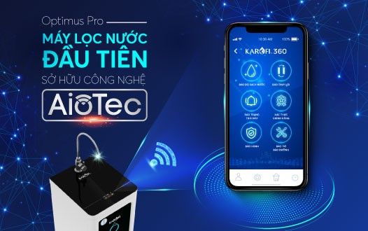  MÁY LỌC NƯỚC KAROFI KAQ-O07 10 LÕI  - Model 2021 tích hợp wifi 