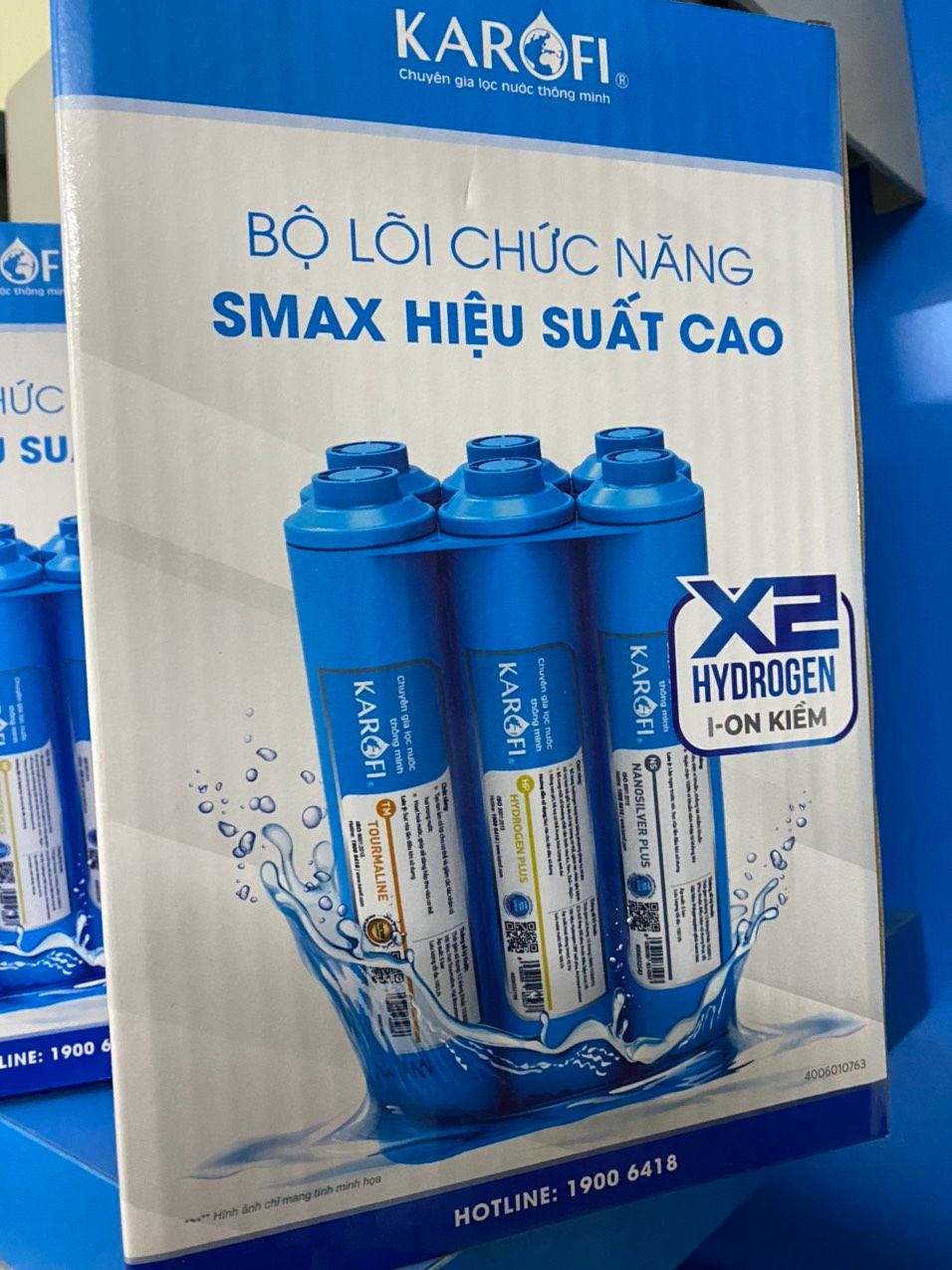  [CHÍNH HÃNG] Bộ lõi chức năng - lõi bù khoáng máy lọc nước Karofi 5678 smax hiệu suất cao hp 6.1 6.2 - thay thế cho tất cả máy tủ hoặc để gầm của Karofi Kangaroo và các hãng tương đương 