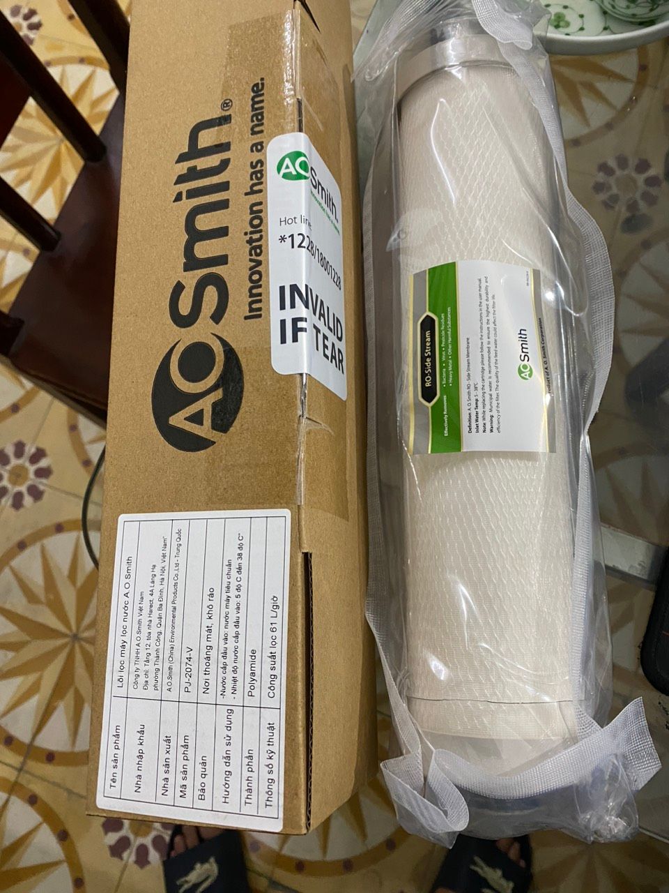  Máy Lọc Nước RO aosmith A.O.Smith R400E - miễn phí lắp đặt toàn quốc 