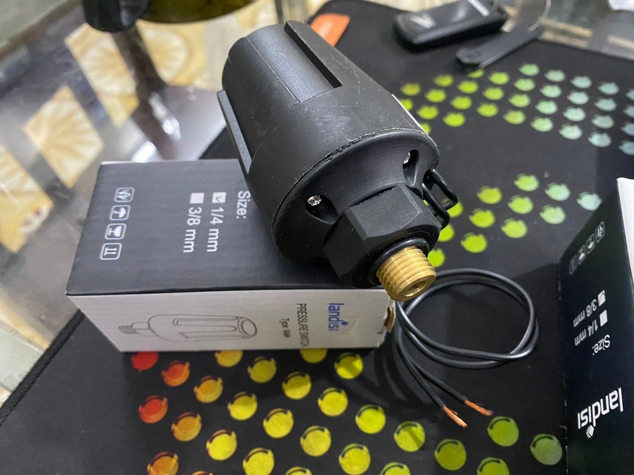 Rơ le máy bơm tăng áp chính hãng Landisi (dùng cho mọi dòng bơm) ren trong 13mm - 17mm ren ngoài 1/4(13mm) 3/8 (17mm) 