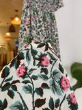  Đầm trễ vai tay ngắn - chun sau lưng - D638 
