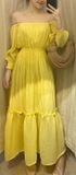  Miracle Dress  - Đầm xô lụa trễ vai nhấn eo D296 -> D299 D551 