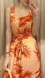  Evelynn Dress - Đầm hoa lá 2 dây D144 