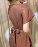  Macy Dress - Đầm Cổ V Nhấn Eo E49 