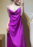  Rosalie Dress - Đầm Lụa 2 Dây Cổ Đổ LA45 