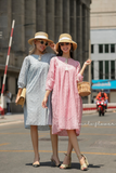  Lana Dress - Đầm suông , tay lửng cột dây D737 
