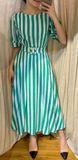  Aurora Dress - Đầm Tay Ngắn Kẻ Sọc Đai Eo D930 