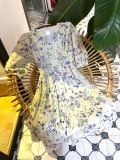  Melina Dress - Đầm voan in hoa có cúc - D01 