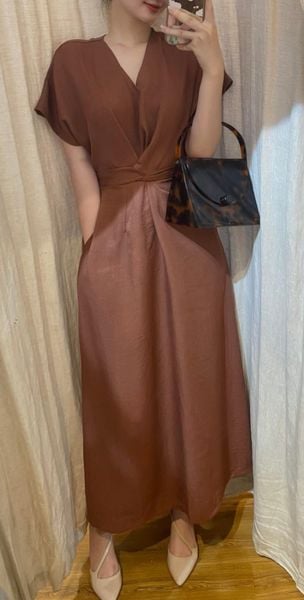  Macy Dress - Đầm Cổ V Nhấn Eo E49 