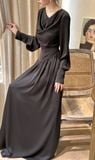  Giselle Dress - Đầm Lụa Tay Dài D1000 