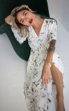  Floral Dress - Đầm voan cổ V in hoa , chun eo - D710 