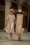  Đầm xô lụa trễ vai L34 