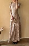  Belle Lace Dress - Đầm Corset Cổ Điển Tay Ngắn Q003 