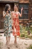  Evelynn Dress - Đầm hoa lá 2 dây D144 