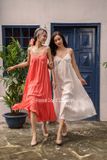  Talia Dress - Đầm xô lụa 2 dây cổ tim LA48 