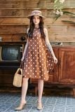  Vivian Dress - Đầm Sát Nách Hoạ Tiết Chấm Bi D932 