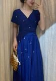  Hannah Dress - Đầm Cánh Dơi Thêu Nổi - E36 