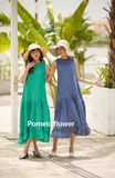  Đầm xô lụa sát nách 