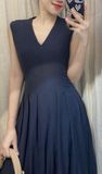  Ela Dress - Đầm Midi Cổ V Xếp Ly V09 