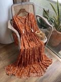  Brocades Dress - Đầm Maxi Hoạ Tiết Thổ Cẩm - D24 