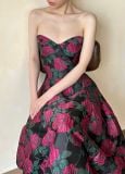  Brigitte Dress - Đầm Corset Hoa Hồng D0129 