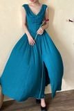  Freya Dress - Đầm Corset Cổ V Thiết Kế Nút Bọc G002 