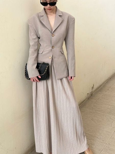  Desi Skirt - Chân Váy Dập Ly D991 