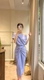  Mary Set - Set Áo Và Chân Váy Xoắn Eo L03 
