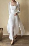  Cinderella Dress - Đầm Corset Cổ Điển Tay Phồng DR0124 