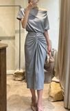  Mary Set - Set Áo Và Chân Váy Xoắn Eo L03 