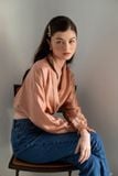  Erina Blouse - Áo tay dài đắp chéo đính nút A001 