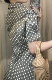  Kalina Set - Set Áo Tay Phồng Và Chân Váy Chấm Bi 
