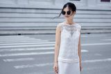  Malani Dress - Đầm suông phối ren hở lưng D327 