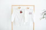  Áo sơ mi linen/ đũi thêu hoa 