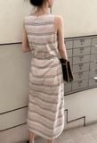  Kalia Dress - Đầm sát nách linen D985 