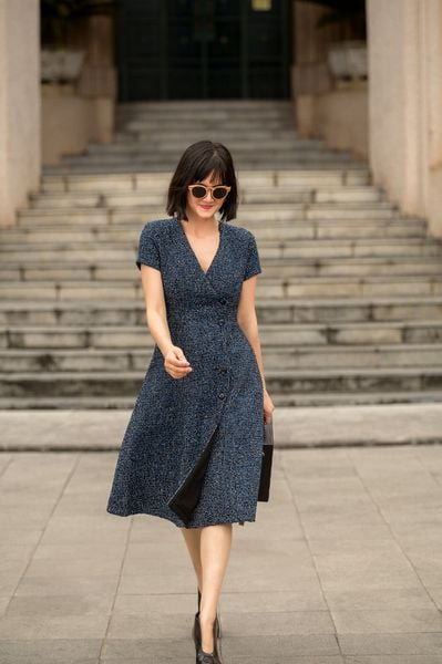  Bonnie Dress - Đầm tweed đắp vạt D28 