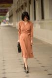  London Dress - Đầm thun xốp đắp chéo tay lửng D025 -> D027 