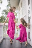  Lilah Dress - Đầm hồng có tay (Mẹ) D73 