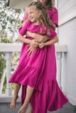  Lilah Dress - Đầm hồng có tay L31 (bé) B10 