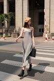  Amirah Dress - Đầm hai dây body cotton len D008 