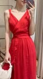  Lillie Dress - Đầm Xoắn Vai Xẻ Tà E291 