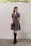  Macy Dress - Đầm đắp vạt 6 cúc tay ngắn D559 