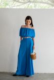  Phoebe Set - Set áo trễ vai croptop & quần ống rộng S24 